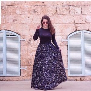 Zara Limited Edition Pearl Sequin Skirt